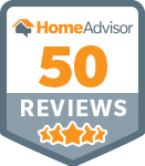 HomeAdviser 50 Reviews Award